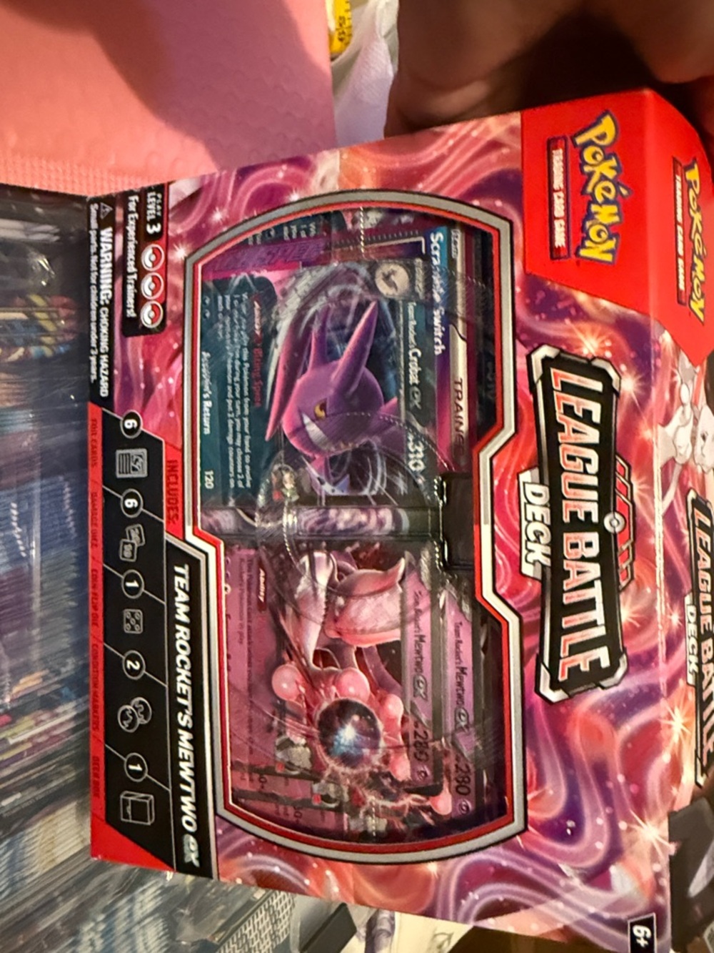 “””SOLD”””” Pokemon League Battle Deck - Pink and Purple